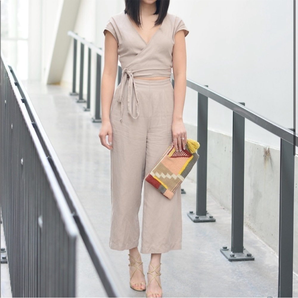 Aritzia Wilfred Brax Linen Jumpsuit